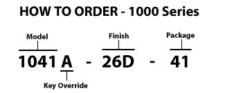 How to order - 1000 Series