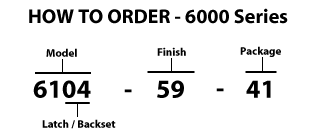 How to order - 6000 Series
